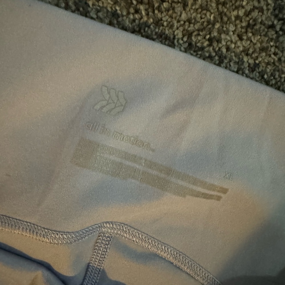 All in Motion Sky Blue Leggings - Picture 2 of 3